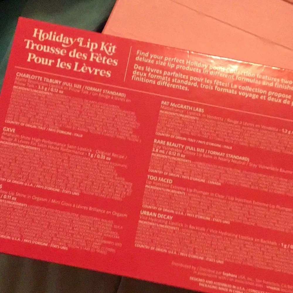 SEPHORA HOLIDAY LIP KIT / NIB - Picture 3 of 5
